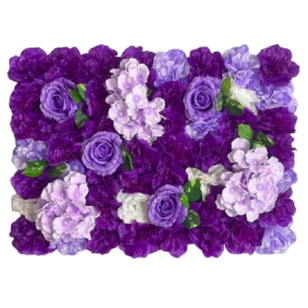 Handmade Artificial Flower Wall Panels Realistic 60X40cm Rose Wedding Background Romantic Durable Silk Rose Flower Wall