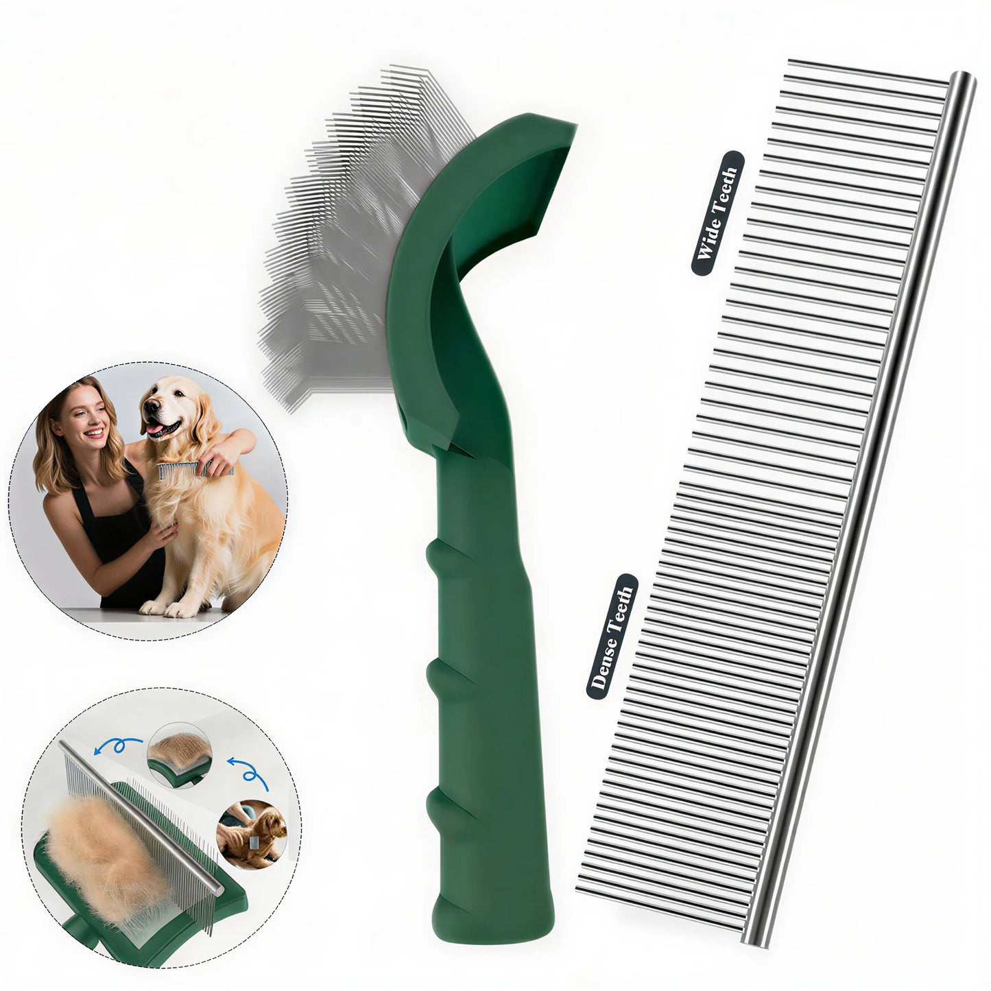 Dog Grooming Comb Shedding Hair Remove Needle Brush Slicker Massage Open Knot Comb Hair Tool Large Dog Pet Supplies Accessories