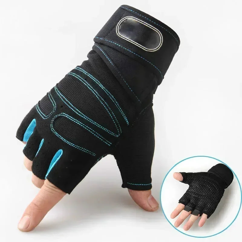 Training Gloves Cycling Equipment Fitness Half-finger Gloves Men Women Protective Anti-slip Wrist Guard Barbell Sports Exercise