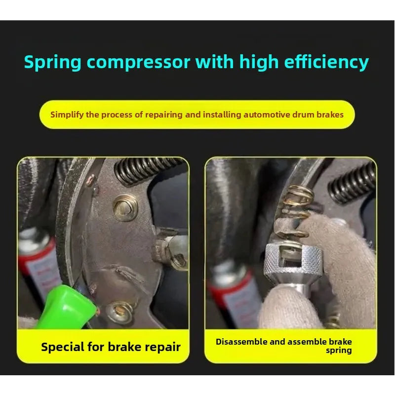 Drum Brake Spring Tool Set for Brake Shoe Removal and Installation Auto Repair Maintenance Kit for Car Truck