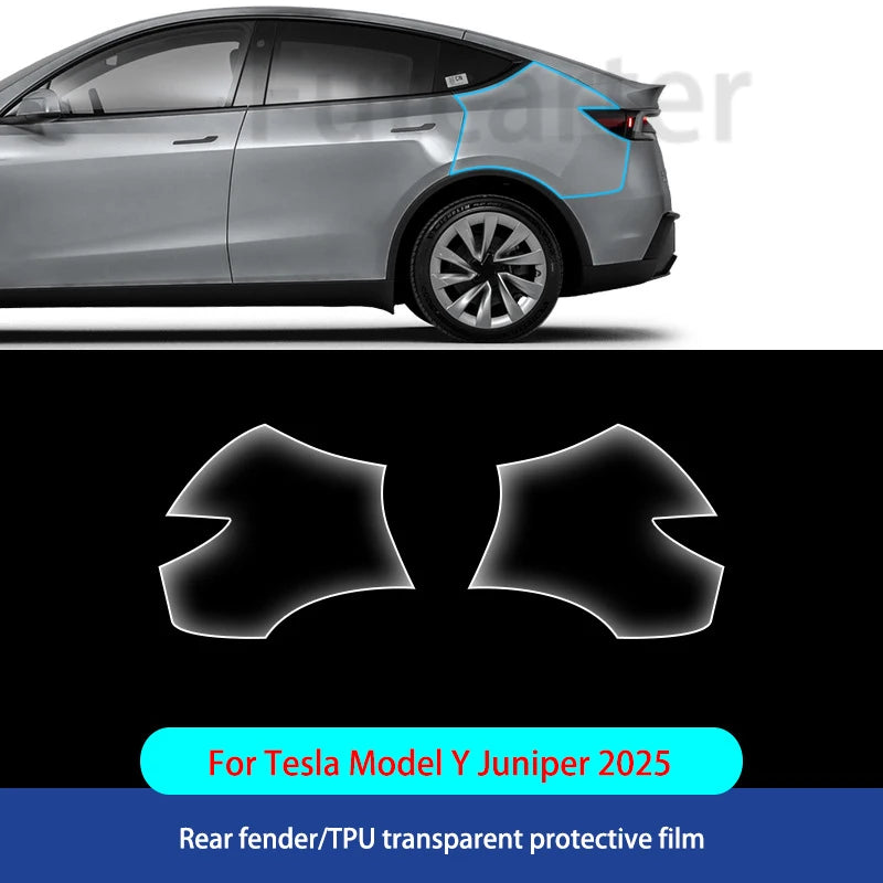 For Tesla ModelY Juniper2025 TPU Transparent Sticker Body Accessories Styling Pre-Cut Paint Protection Film Car Clear Kit Sticke