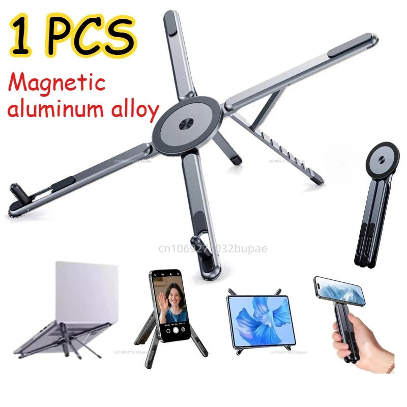 Adjustable Foldable Laptop Stand Holder Cell Phone Portable ABS Plastic Notebook Holder Desktop Riser for MacBook IPad Tablet