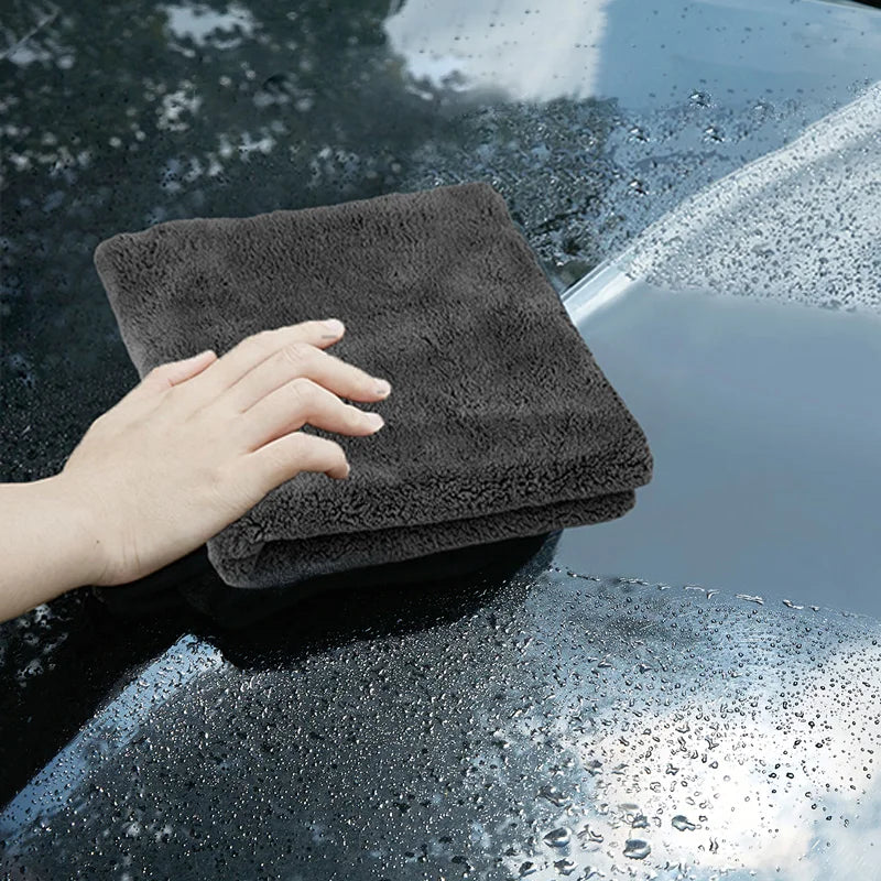40X40cm Premium Microfiber Towels Car Care Washing Thicken Towel Car Detailing Drying Cloth Cleaning Tool Auto Wash Accessories