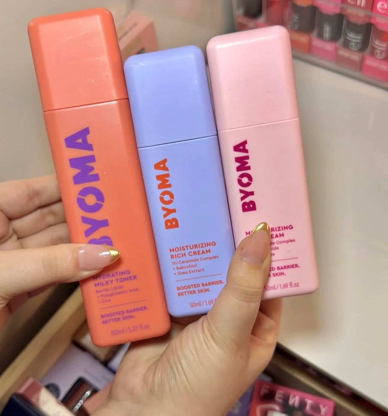 BYOMA Phyto-Mucin Glow Serum Series Hydrating Recovery Oil Milky Toner Serum Original Brand Skin Care Set Moisturizing Gel-Cream