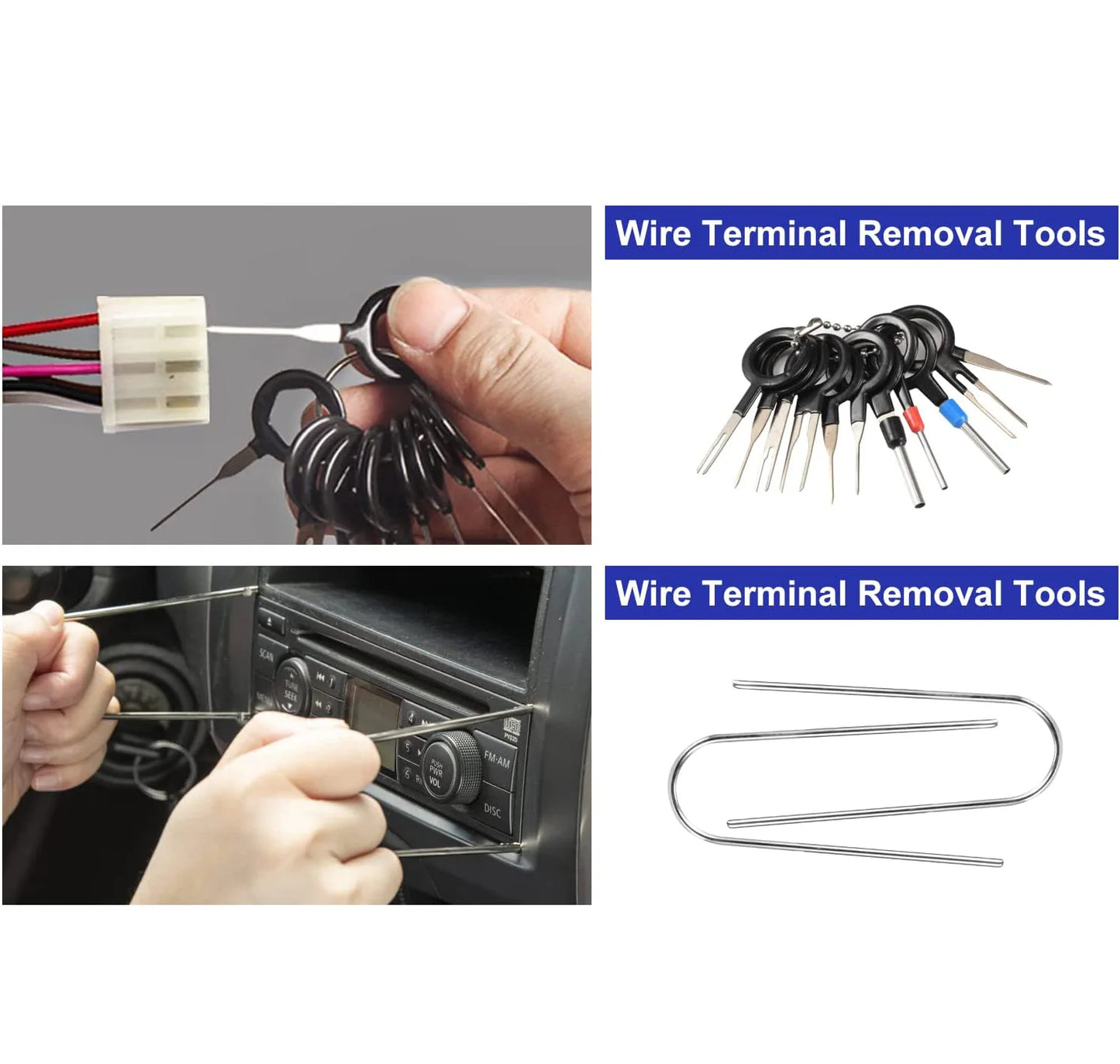 Car Interior Disassembly Tool Trim Removal Tools Kit Auto Removal Tool Kit Door Panel Radio Stereo Audio Dash Terminal Removal