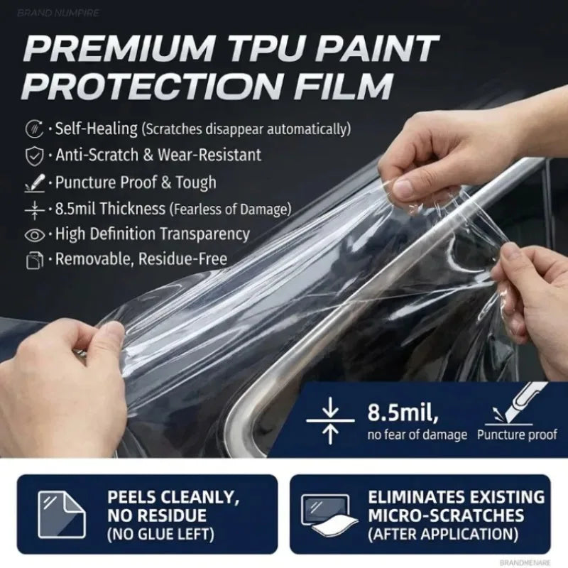 For Ford Mondeo 2022-2023 Car TPU Transparent Gear Panel GPS Center Console Protection Film Anti-Scratch Interior Accessories