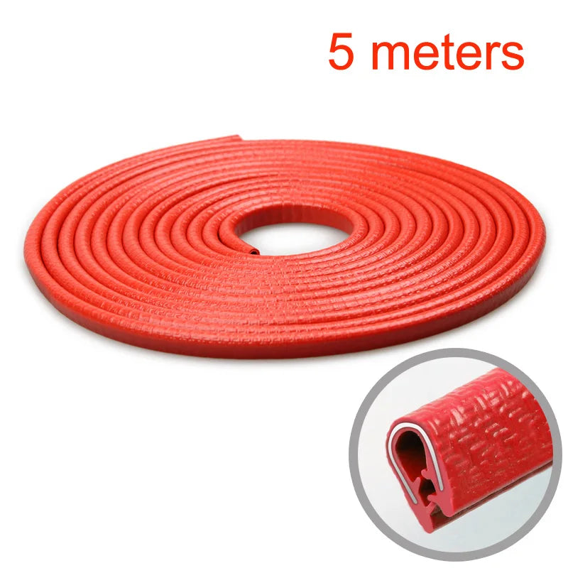 SEAMETAL Universal Car Door Edge Anti Scratch Protector 10M Sealing Strip Guard Trim Auto Door Protector Car-styling Accessories