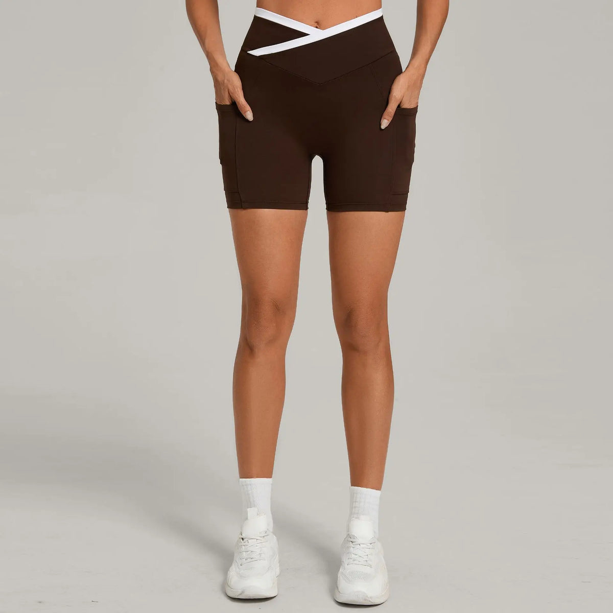 Wholesale Running Gym Shorts for Woman Sportswear Pilates Yoga Clothes Fitness and Training Apparel Activewear Red Purple 12197