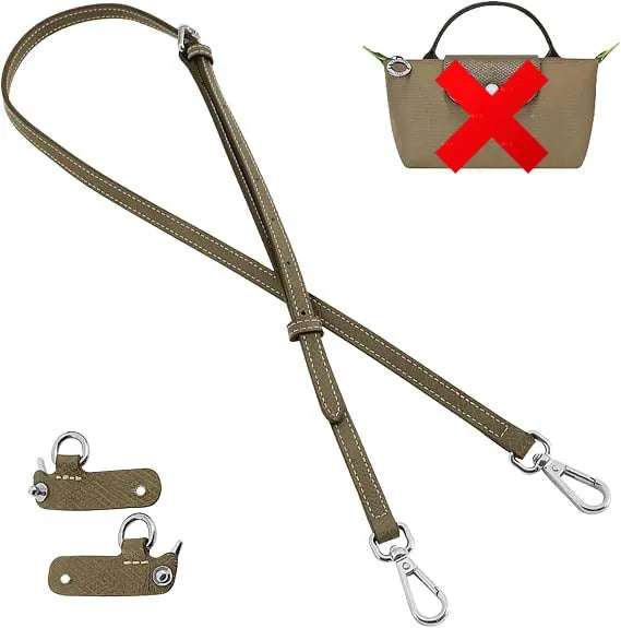 Mini Bags Leather Shoulder Strap Kit Fit For Longchamp Mini Pouch Adjustable Crossbody Small Bag Accessories