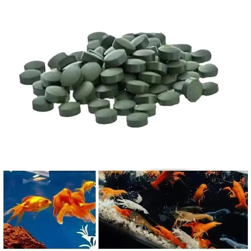 100-3000pcs High Purity Spirulina Tablets Are Rich In Spirulina. Pet Favorite Fish Feed, Shrimp And Fish Food, Aquarium