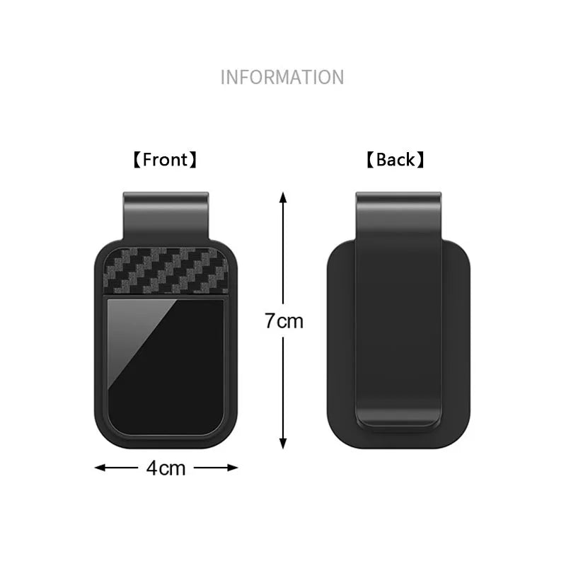 Car Sun Visor Sunglasses Clip Holder Stable Eyeglasses Hanger Card Ticket Organizer Interior Storage Clip Car Accessories