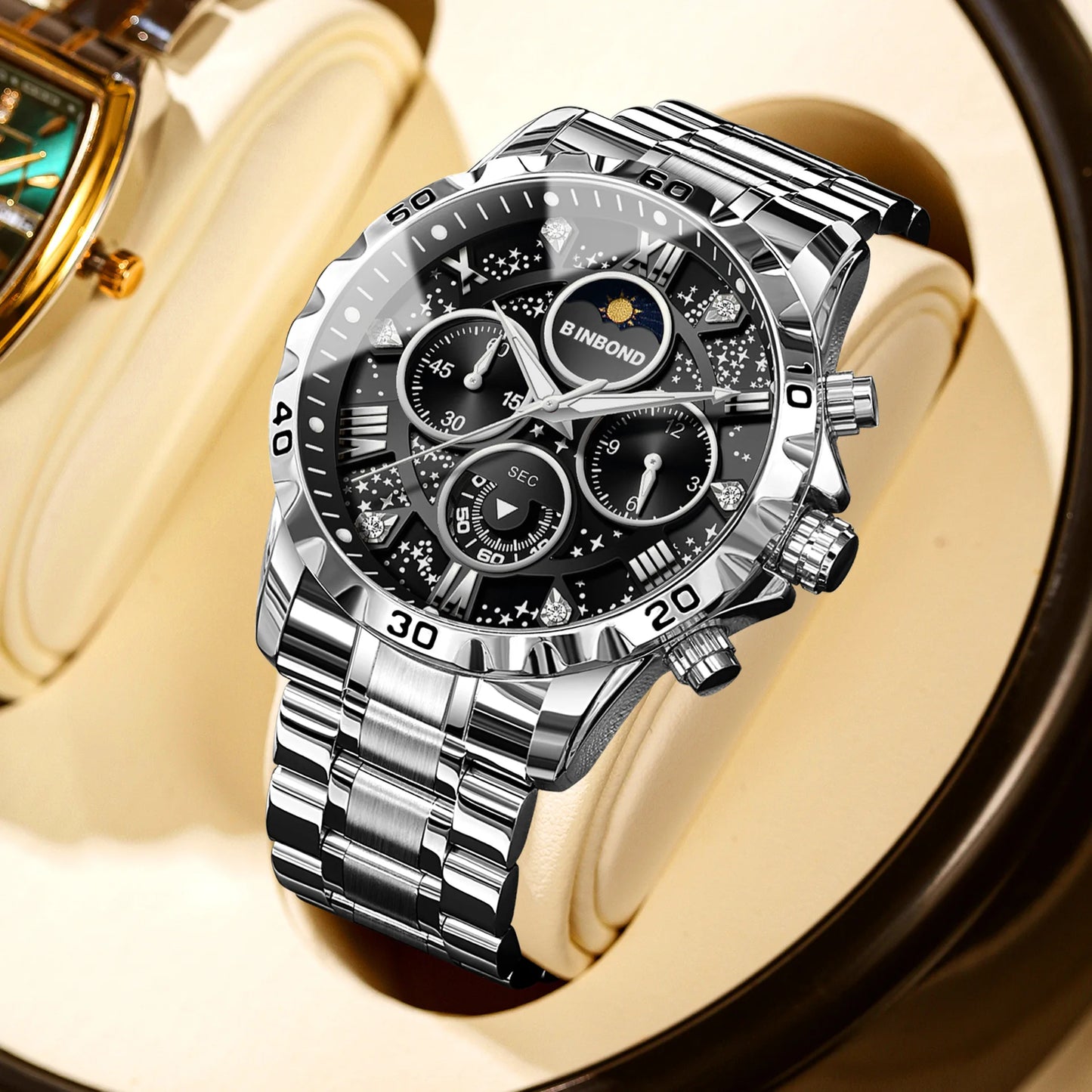 2026 Men Watch Light Luxury Business Steel Belt