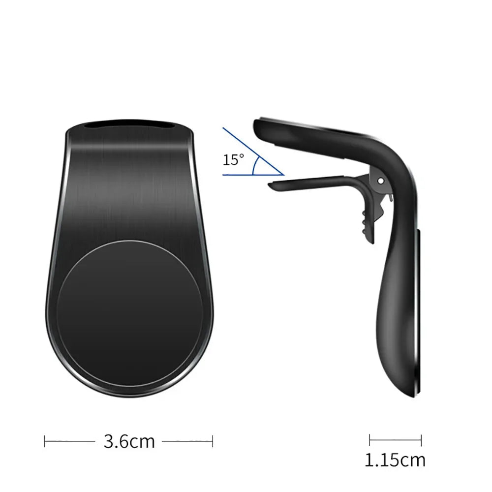 L-Type Universal Phone Holder in Car Phone Stand Magnetic Clip for Mount Car Magnetic Phone Holder Suit to All Model Cellphone