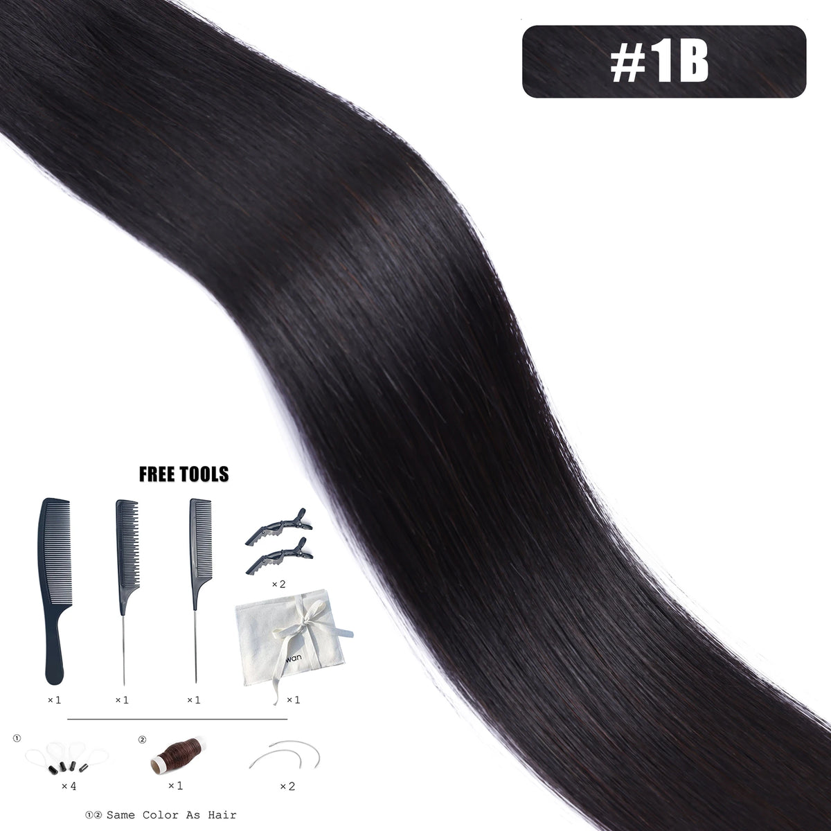 Genius Weft Human Hair Extensions 50G Remy Human Hair Invisible Brazilian Hair Extensions Hair Bundles