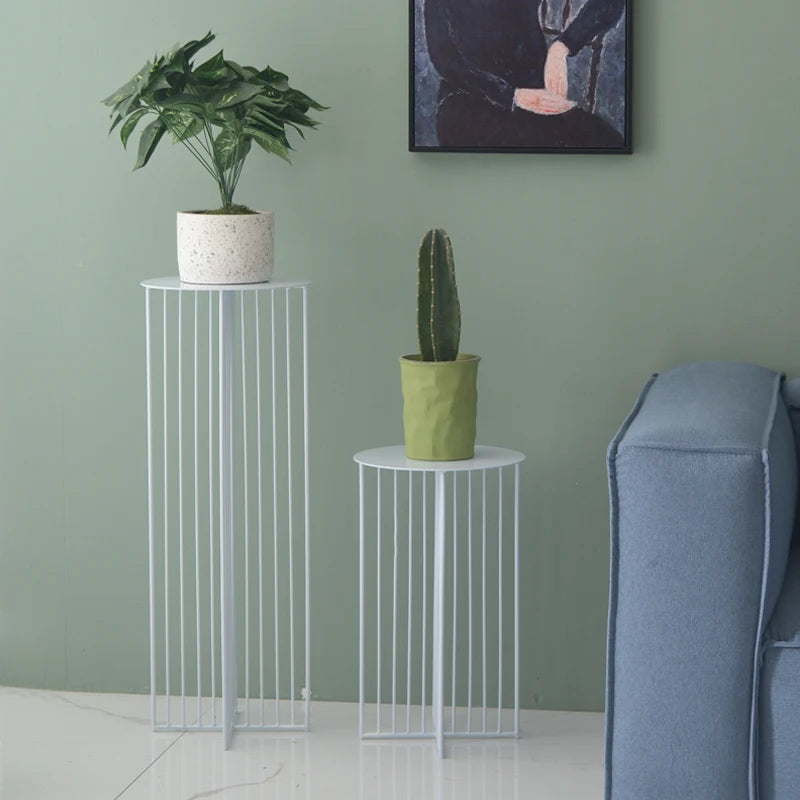 Wrought iron floor-to-ceiling flower stand tall plant stand living room flower shop flower pot