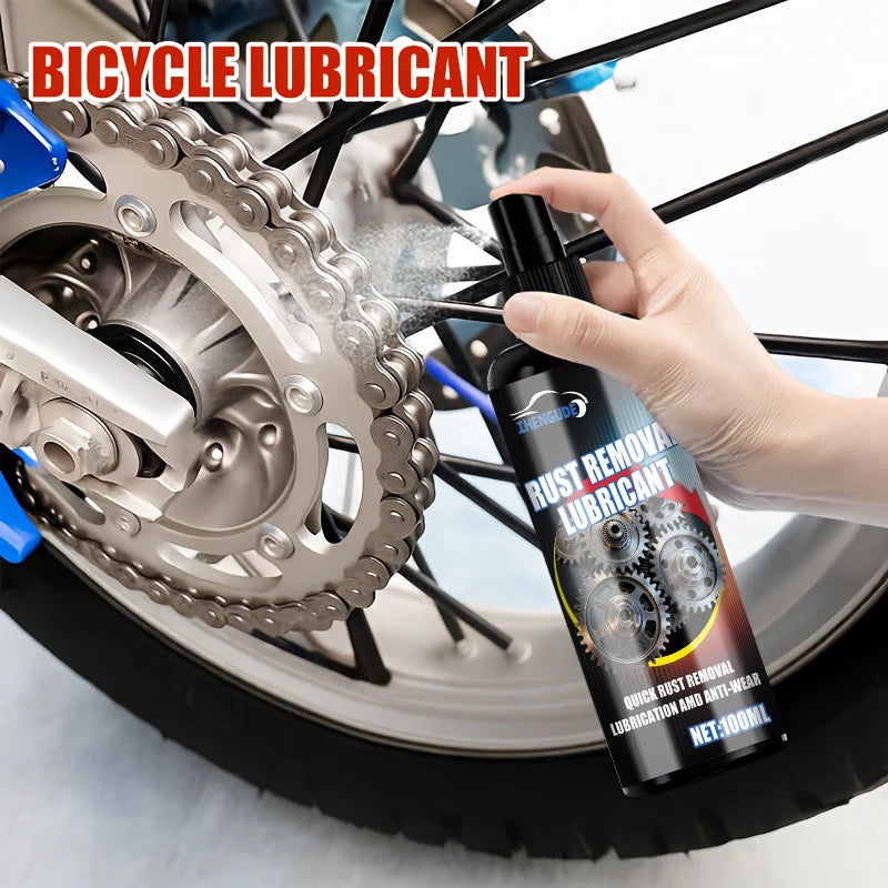Chain Lubricant Spray - Heavy-Duty All-Weather Chain Grease for Mountain/Road Bike Chains, Lock Cores, and Front Chain Maintenance, Long-Lasting Protection, Convenient Spray Application (Compatible with Padlocks and Door Lock