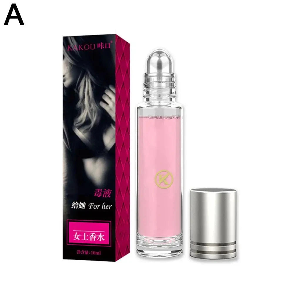 10ml Unisex Roll On Eau De Toilette Fresh Natural Fragrance Pheromone Temptation Lasting Dating Mini Portable Ball Body Parfum