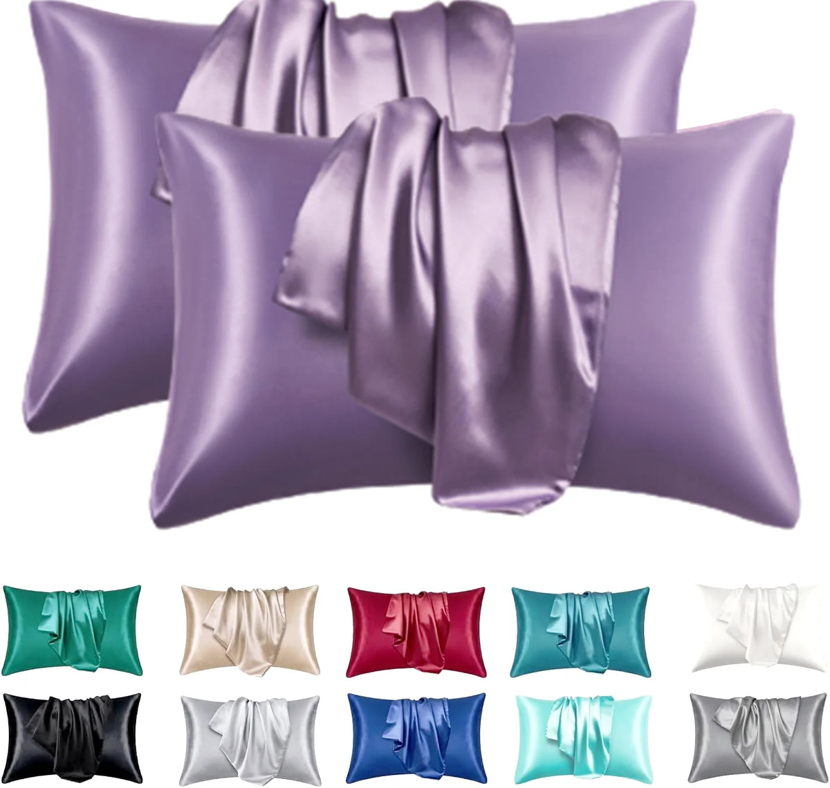 2Piece Natural Mulberry Silk Pillow Case Real Silk Protect Hair Skin Pillowcase Any Size Customized Bedding Pillow Cases Cover