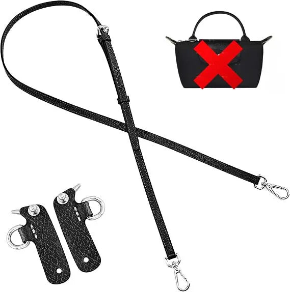 Mini Bags Leather Shoulder Strap Kit Fit For Longchamp Mini Pouch Adjustable Crossbody Small Bag Accessories