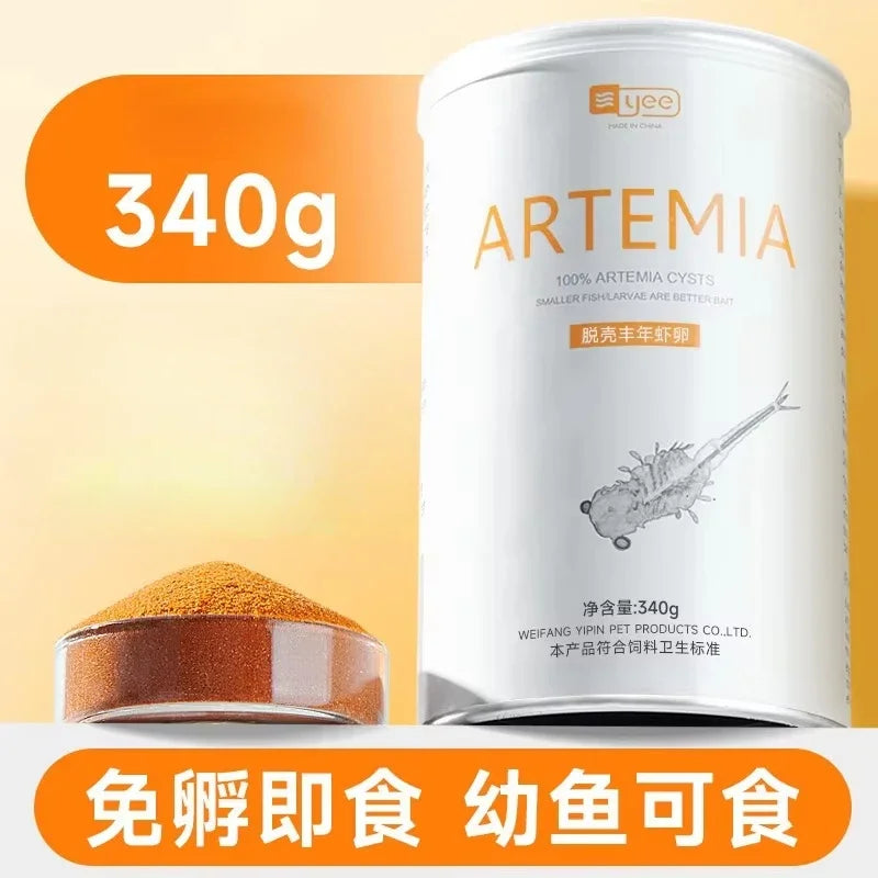 Decapsulated Brine Shrimp Artemia Eggs Fish Food for All Picky Tropical Fish Fist Bite Baby Food