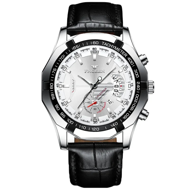 BINBOND Luxury Quartz Wristwatches For Men Luminous Waterproof Auto Date Men's Watch Stainless Steel Reloj Free Ship