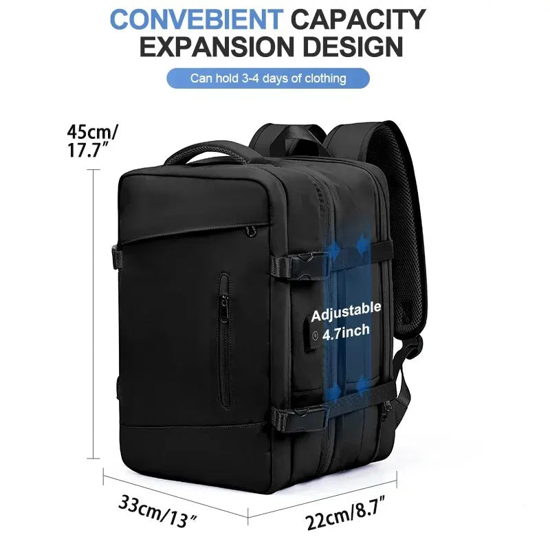 Likros Expandable Travel Laptop Backpack