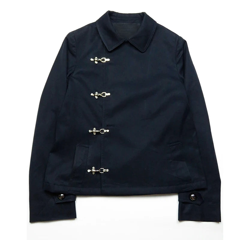 Emo Gothic Punk Jirai Kei Women's Jacket Chic Trendy Fashion Aesthetics Lace-up Design Coat Y2K Harajuku Grunge Gyaru Streetwear