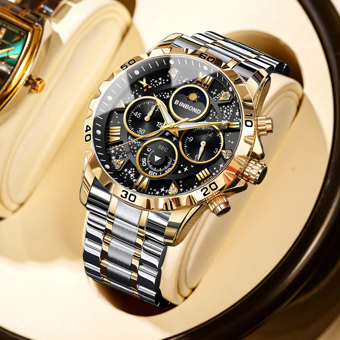 2026 Men Watch Light Luxury Business Steel Belt