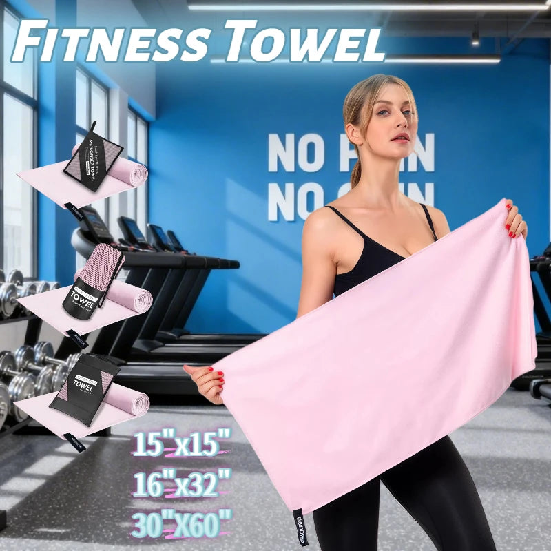 Microfiber Quick-Dry Lightweight Sandproof Towel  Portable Compact for Swim Yoga Gym Beach Travel Sports Supplies