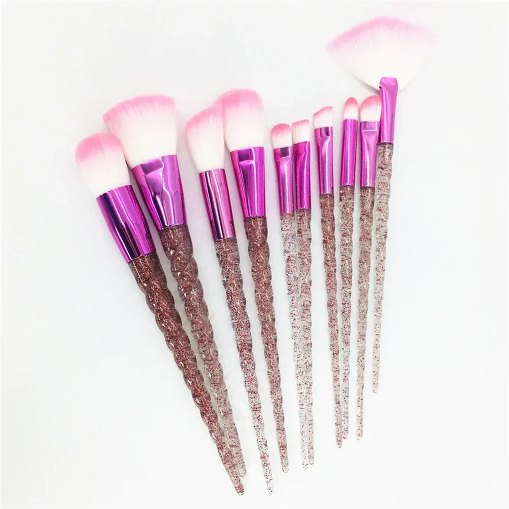10PCS Unicorn Diamond Brush Set