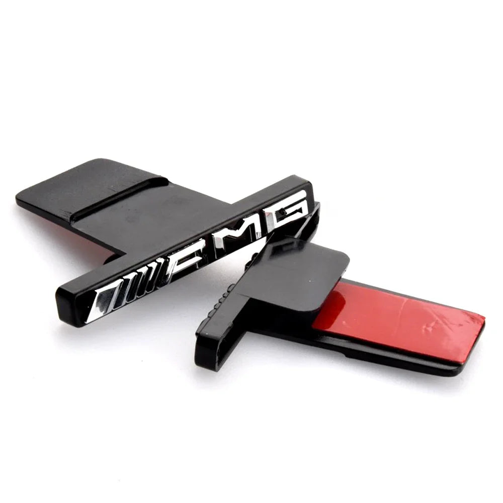 1pc  3D AMG Logo Emblem Car Front Grille Badge Mercedes Benz Amg w211 W124 W169 W176 W177 W202 W203 W204 W205 W210 accessories