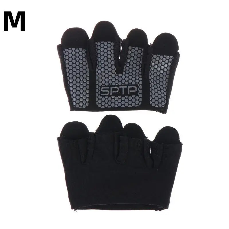 1Pair Gym Fitness Half Finger Gloves Men Women For Workout Glove Power Weight Lifting Bodybuilding Hand Protector