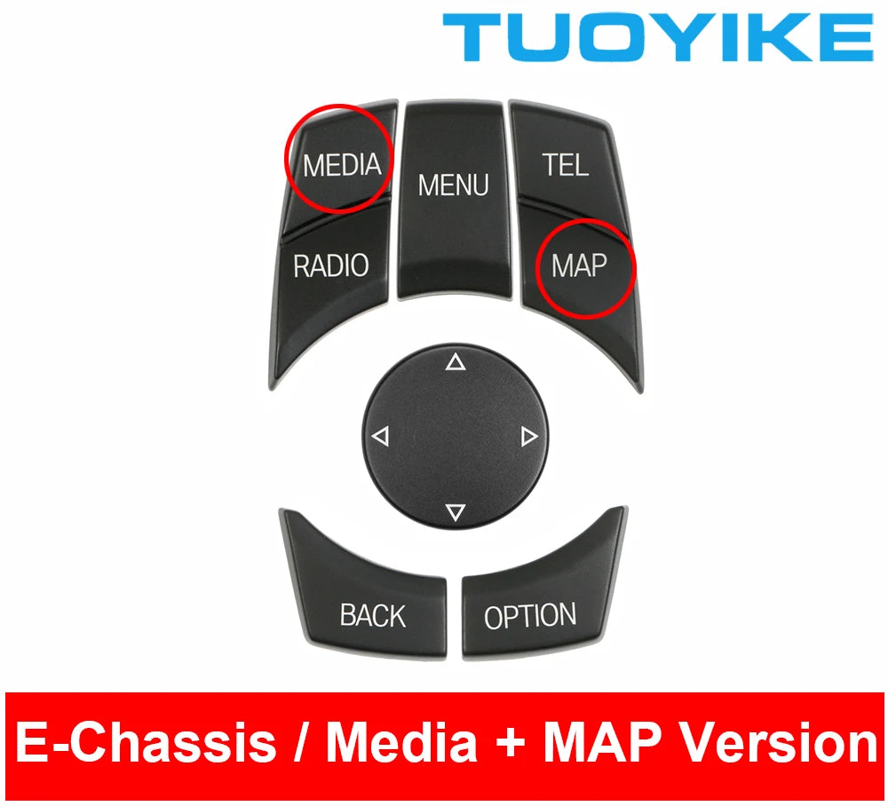 Car Interior Console CIC i-Drive Multimedia Control Button For BMW 1 3 5-Series X1 E84 X5 X6 E70 E71 E81 E82 E90 E91 E92 E60 E61