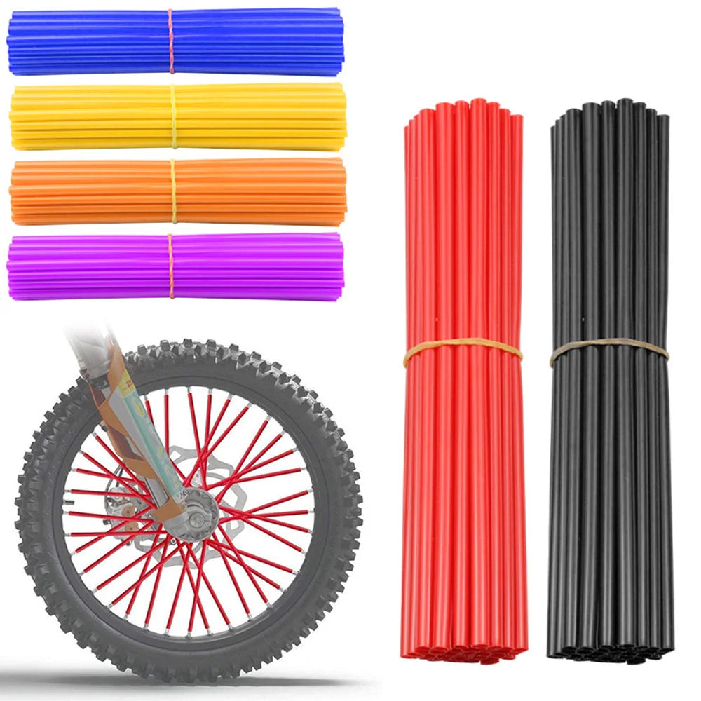 36 Pcs Motocross Accessories Wheel Spoked Protector Motorcycle Tuning For KTM Honda Yamaha Suzuki 17CM Universal Cool Dirt Bike