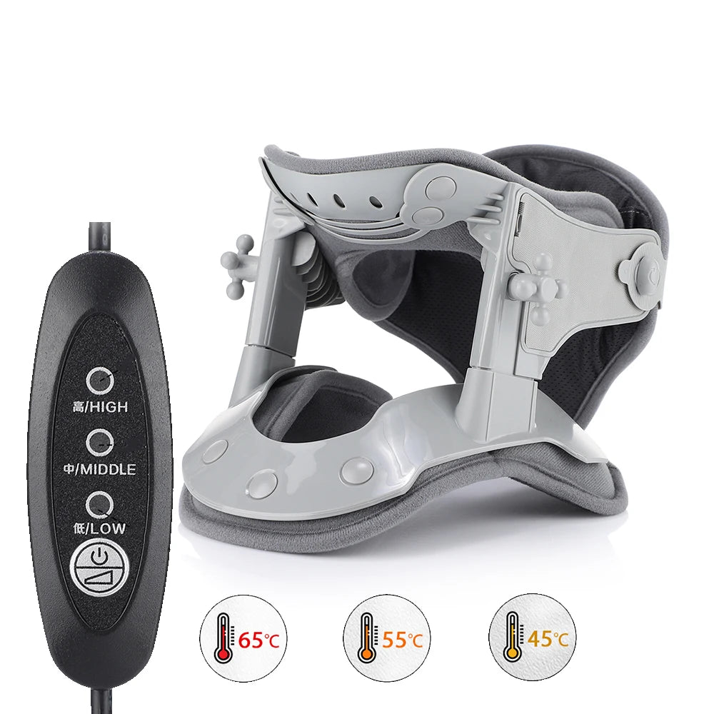 Cervical Neck Traction Device Chiropractic Tools Neck Stretcher Support Collar for Home Office Spine Neck Posture Braces Relief