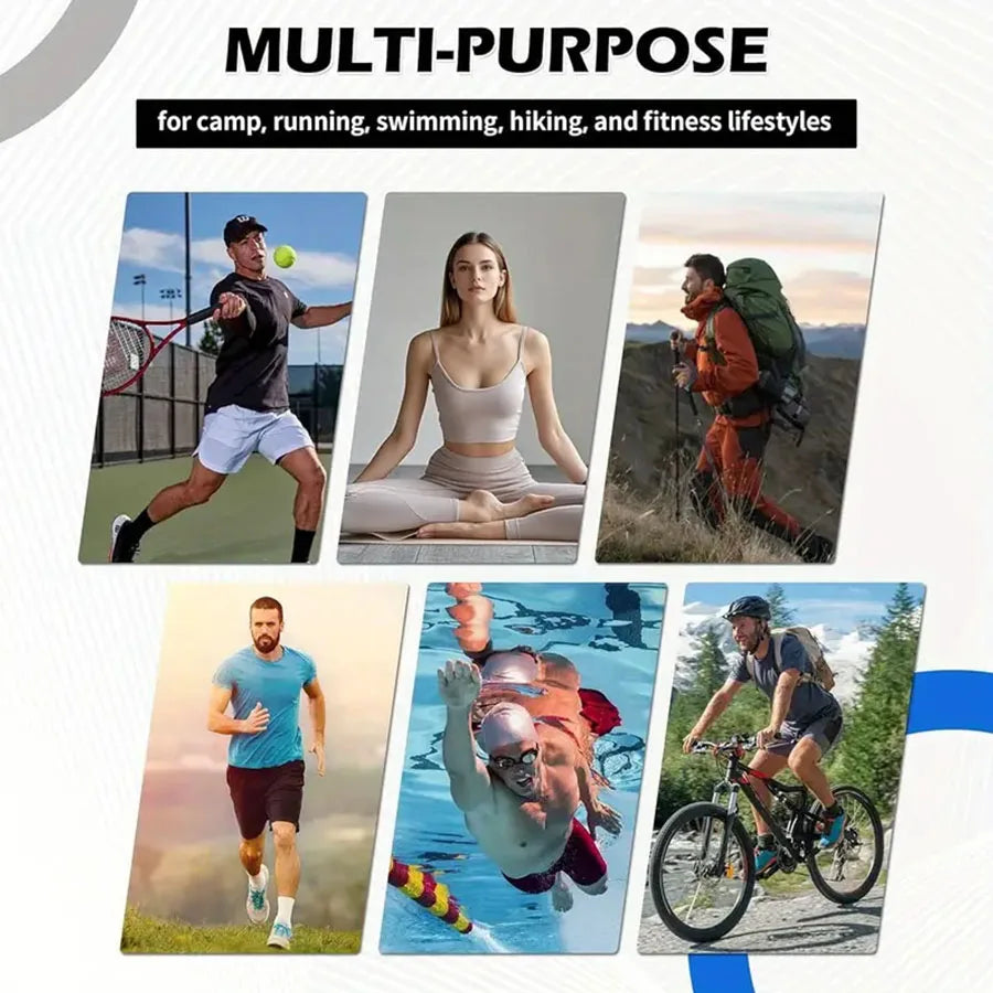 Quick-drying Sports Towel Swimming Gym Fitness Fast Absorbent Towels Camping Running Swimming Beach Washcloth Towels
