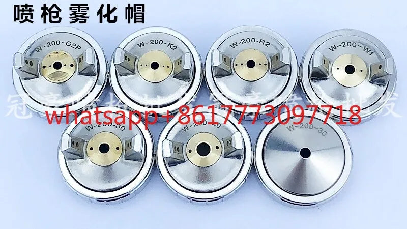 1PCS WA-200 automatic spray gun accessories W-200-G2P/K2/R2/W1/W2/30/40 atomizing cap w200 needle nozzle