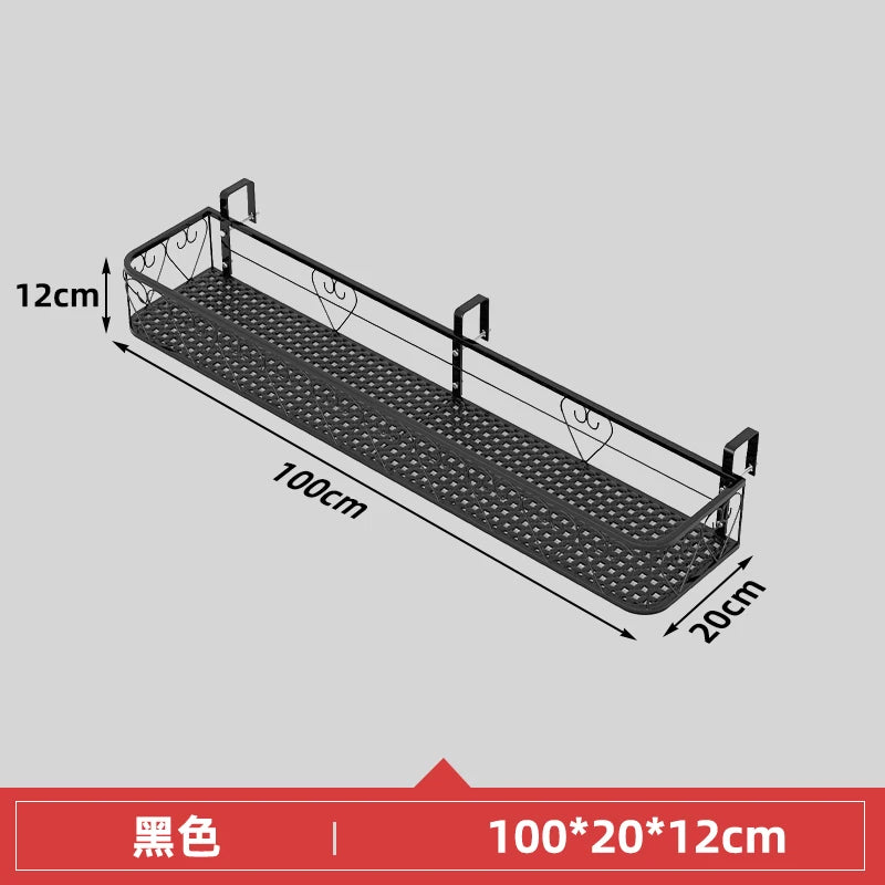 Balcony Flower Holder Hanging Planter Bracket for Railing Vertical Plant Shelves for Succulents Outdoor Gardening Storage Rack