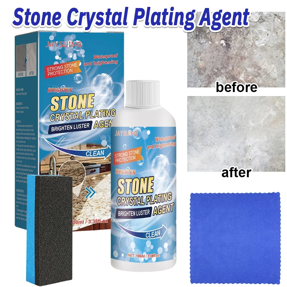 Stone Crystal Plating Agent Stone Crystal Plating Brighten Luster Agent Stone Stain Remover Cleaner Marble Crystal Plating Agent