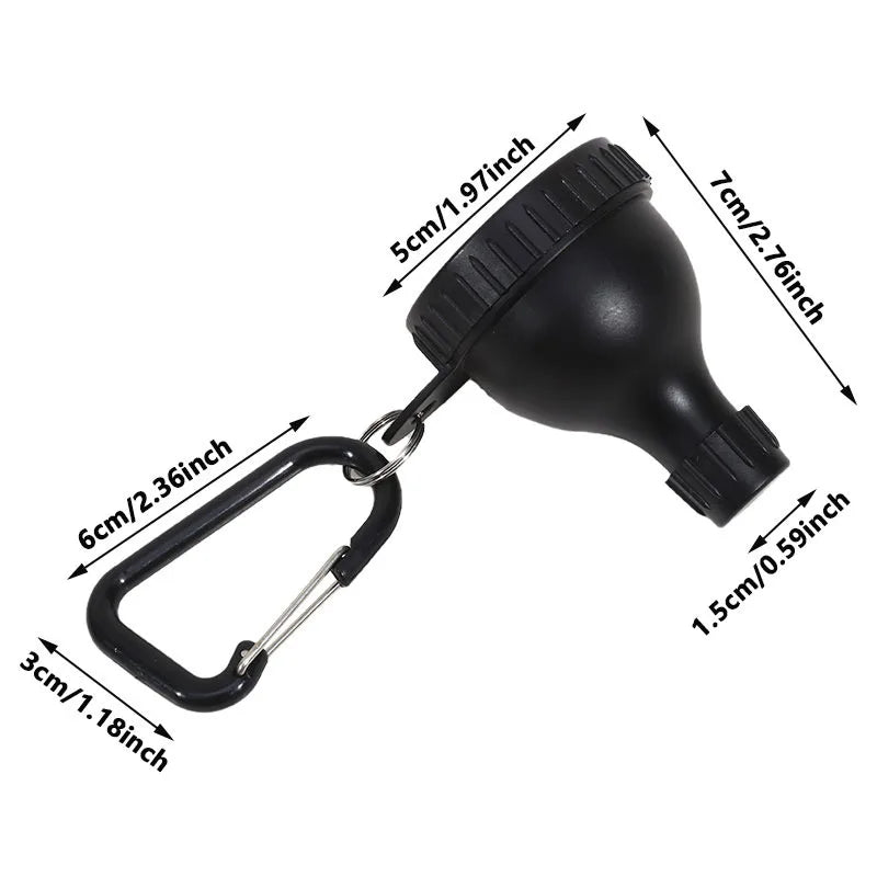 50ML Protein Powder Dispenser Box Portable Fitness Supplement Container Funnel Sports Powder Box Leak-Proof Case For Hiking
