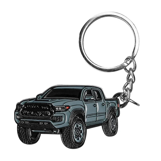 Zinc Alloy Uncoated Car Model Pendant Keychain for Tacoma Style Metal Keychain for Toyota Tacoma Durable Decor Accessories