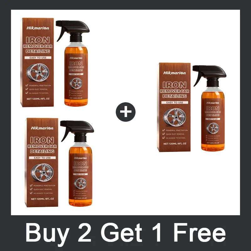 Metal Rust Remover & Protective Spray for Auto Parts Wheels Rims Chassis Metal Anti-Rust Repair Fast Acting to Paint Surface