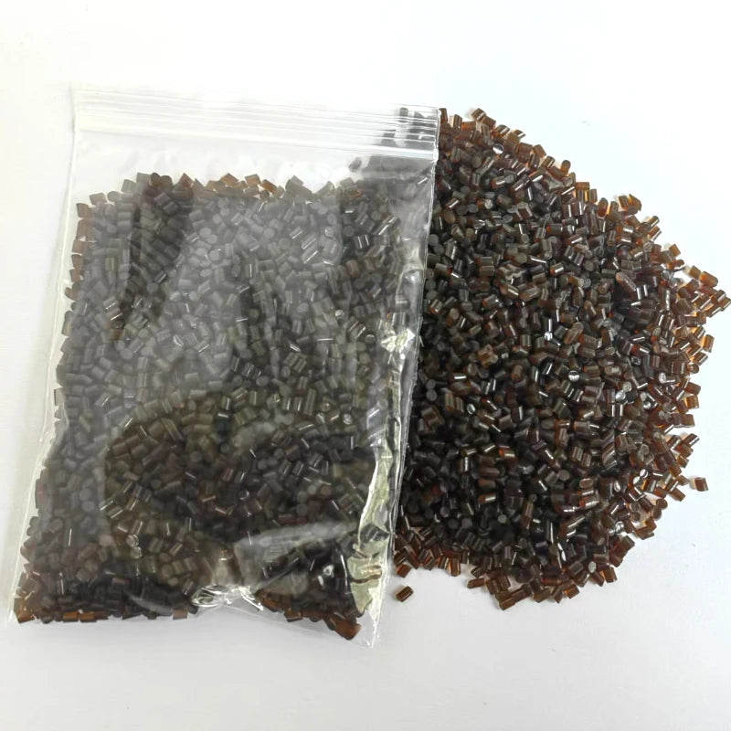 20G/50G/100G Italian Glue Beads Keratin Glue Granules Grains Amber Brown/Black Color For  Keratin Hair Extension Hair Adhesive