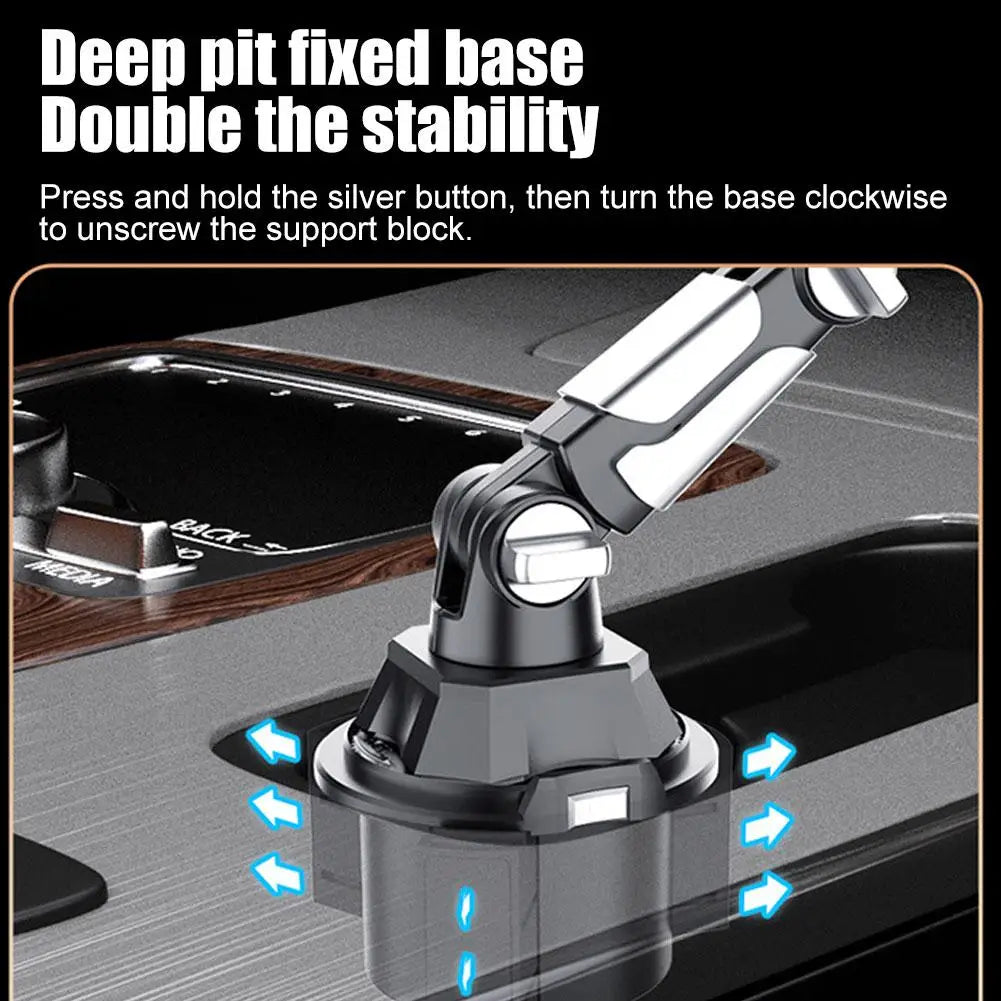 Car Cup Holder Tablet & Phone Mount Universal Stand With Adjustable Long Arm For iPad For Samsung Galaxy Tab For Kindle