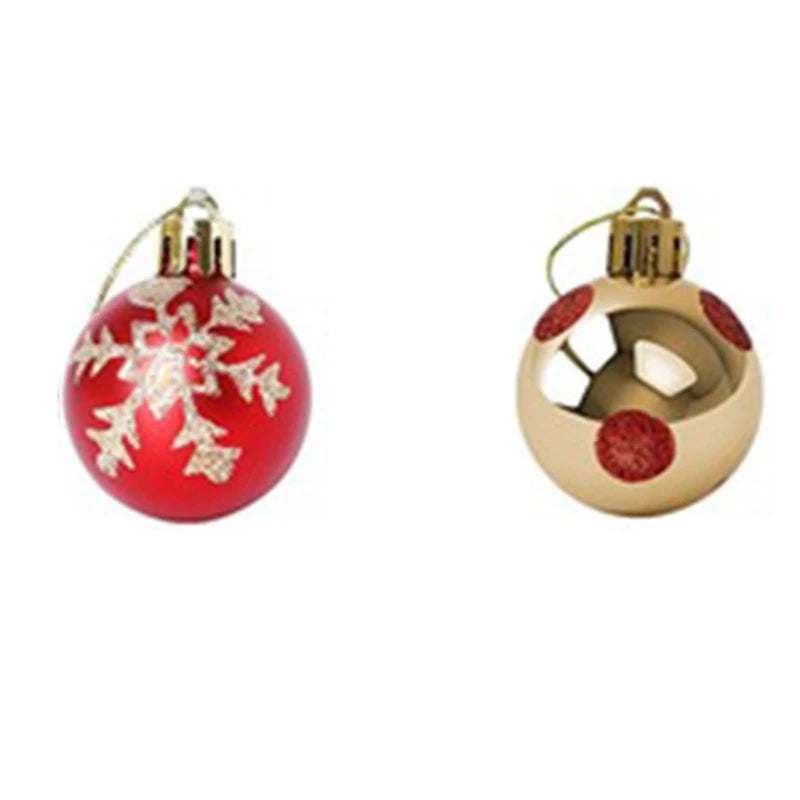 50Pcs Christmas Tree Decorations Balls Bauble Xmas Party Hanging Ball Ornaments Christmas For Home New Year Gift