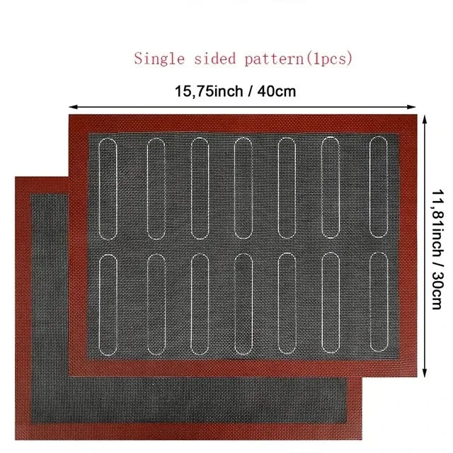 BUYYES Baking Mat Silicone Leakproof Cookie Tray Non-stick Baking Basket Heat Resistant Oven Liner Home Kitchen Tools Baking Mat