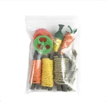 Pet Rabbit Guinea Pig Dragon Cat Fun Toy Hamster Rabbit Tooth Grinding Set Pet Tooth Grinding Snacks