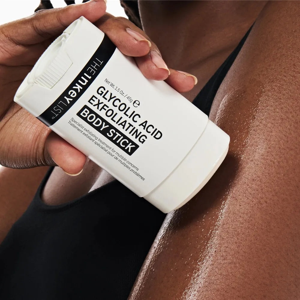 The INKEY List Glycolic Acid Exfoliating Body Stick Unclogs Pores Smooths Keratosis Pilaris Alleviates Ingrown Hairs And Acne