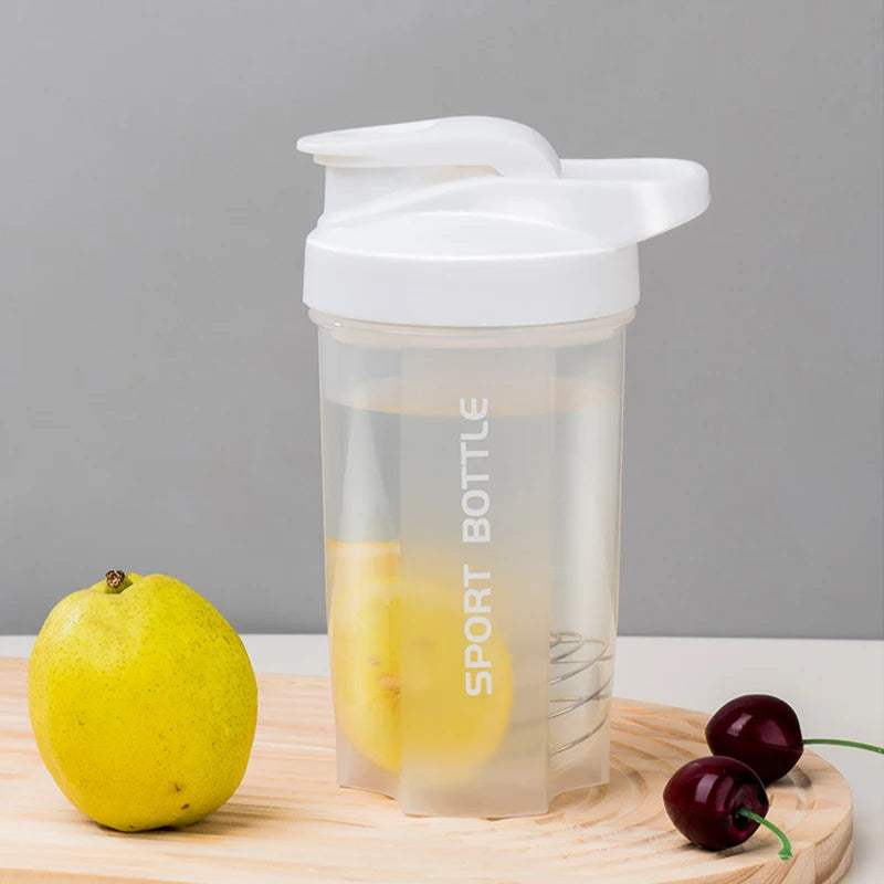 Portable Protein Powder Shaker Bottle Leak Proof Water Bottle For Gym Outdoor Fitness Training Sport Mixing Cup With Scale