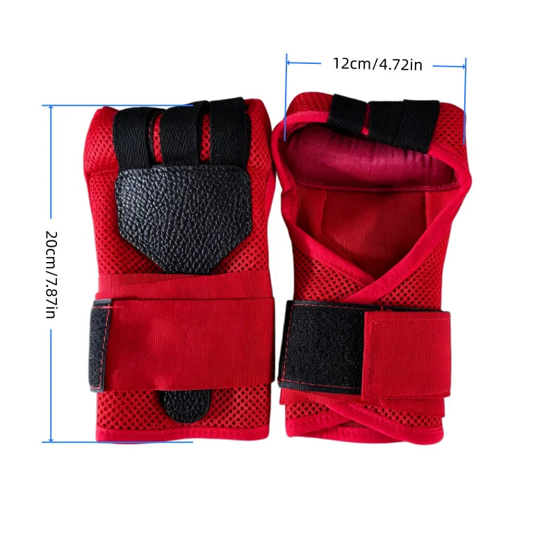 Half Finger Boxing Training Gloves Muay Thai Fighting MMA Boxing Fitness Quick Strap Gym Home Boxing Training Bandage